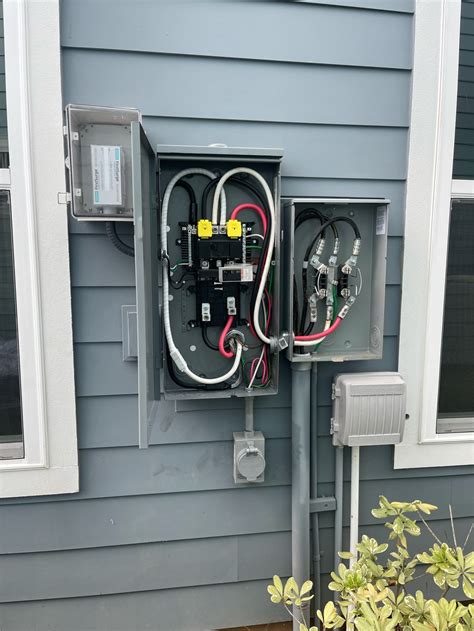 why are electrical boxes outside|breaker box on outside of house.